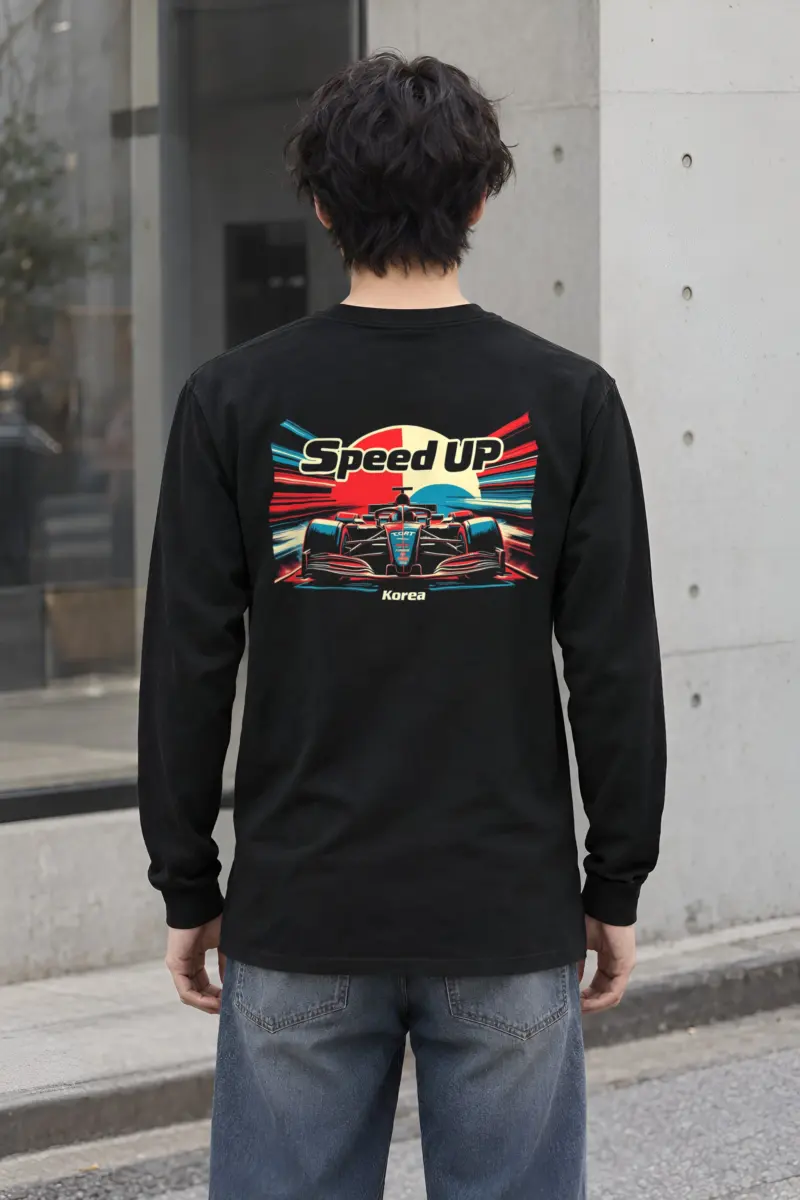 "Speed Up Korea" Unisex Longsleeve T-shirt