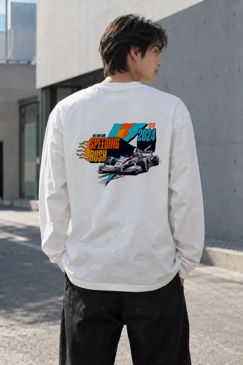 “Speeding Rush Formula” Unisex Longsleeve T-shirt | Gildan 2400