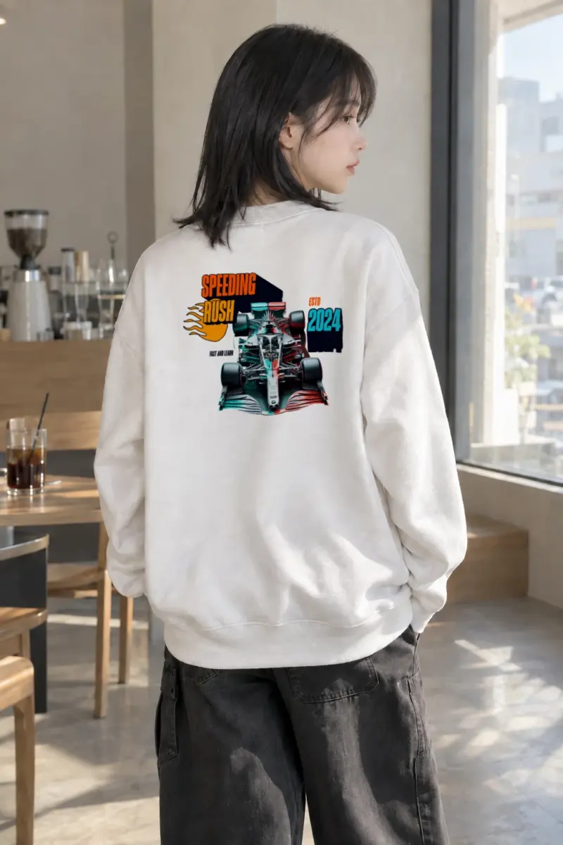 "Speeding Rush" Heavy Blend Unisex Crewneck Sweatshirt | Gildan 18000