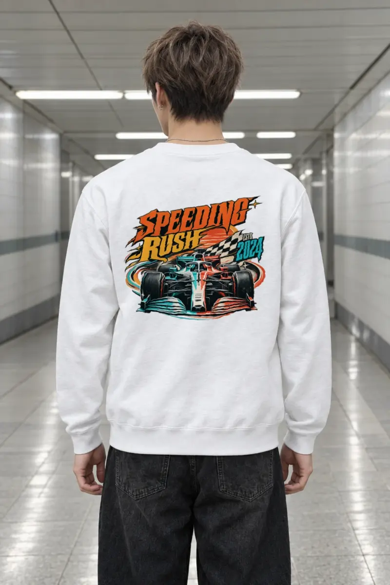 "Speeding Rush" Heavy Blend Unisex Crewneck Sweatshirt