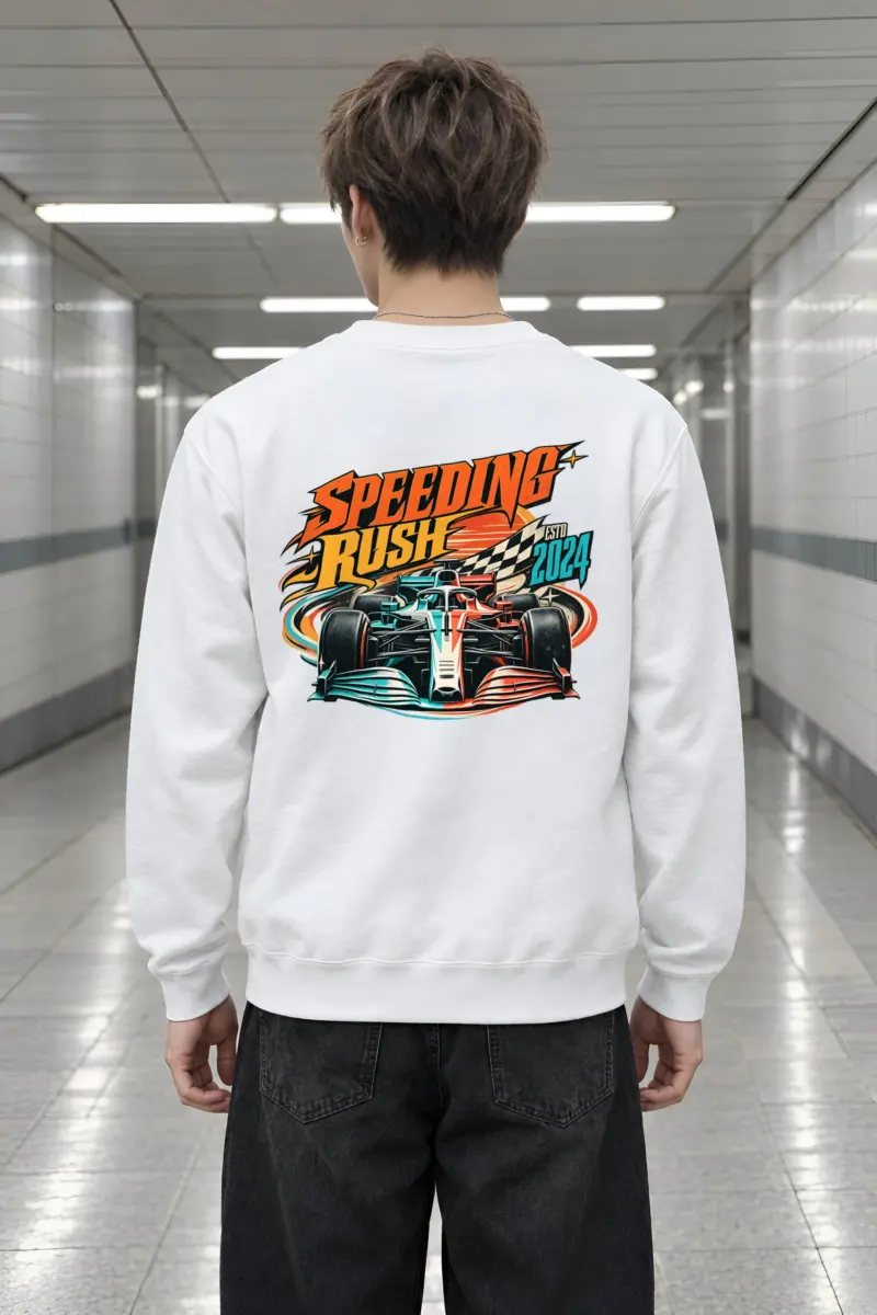 "Speeding Rush" Heavy Blend Unisex Crewneck Sweatshirt