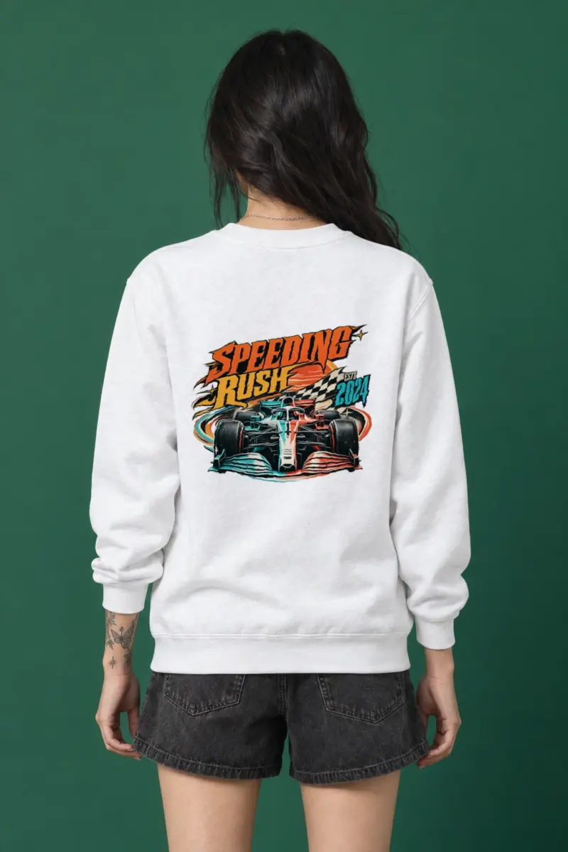 "Speeding Rush" Heavy Blend Unisex Crewneck Sweatshirt