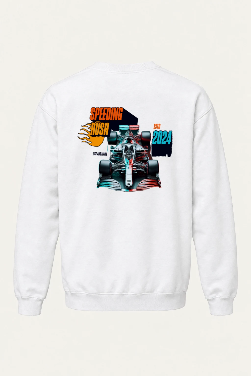 "Speeding Rush" Heavy Blend Unisex Crewneck Sweatshirt | Gildan 18000
