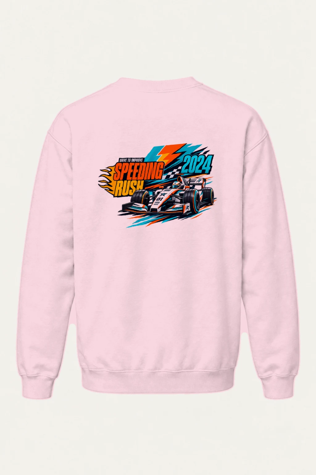 "Speeding Rush" Heavy Blend Unisex Crewneck Sweatshirt | Gildan 18000