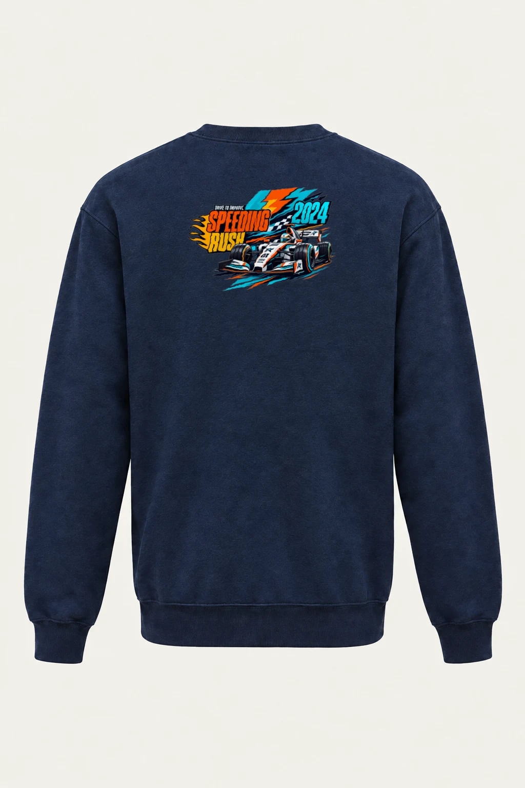 "Speeding Rush" Heavy Blend Unisex Crewneck Sweatshirt | Gildan 18000