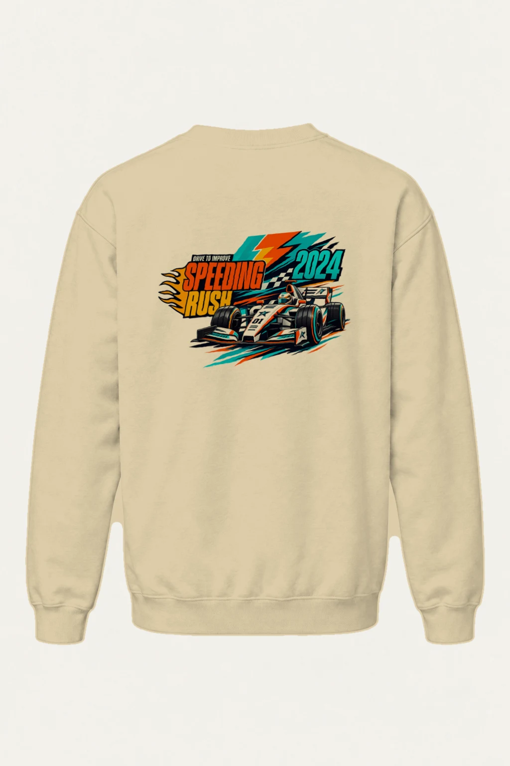 "Speeding Rush" Heavy Blend Unisex Crewneck Sweatshirt | Gildan 18000