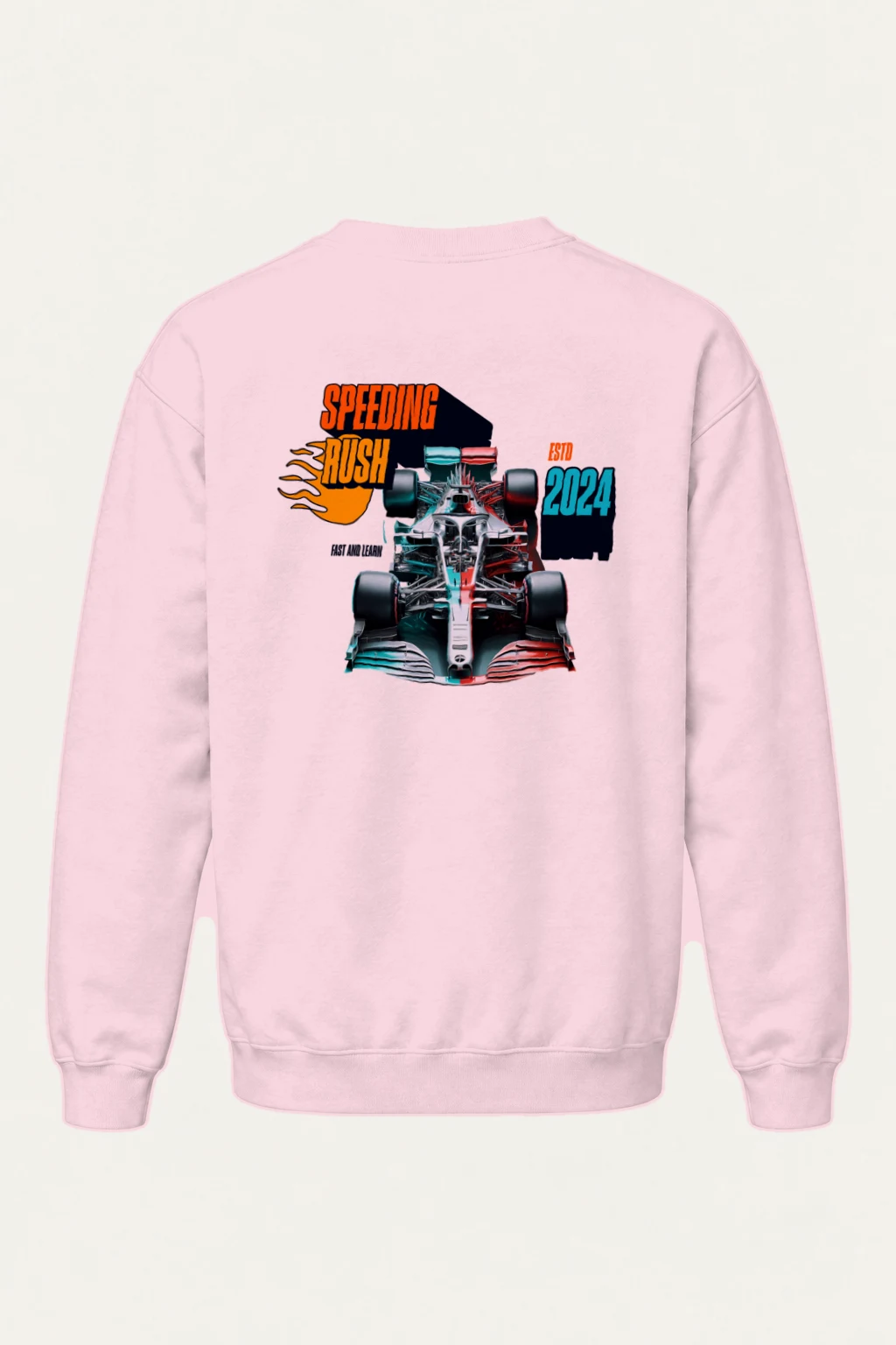 "Speeding Rush" Heavy Blend Unisex Crewneck Sweatshirt | Gildan 18000