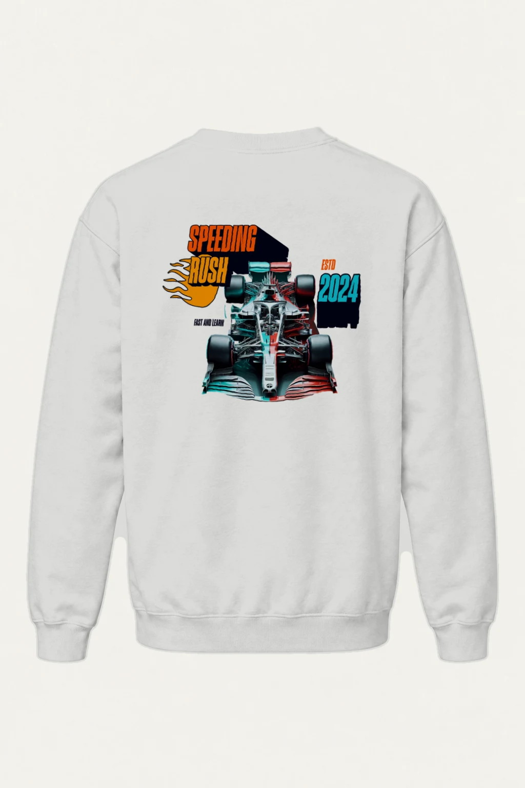 "Speeding Rush" Heavy Blend Unisex Crewneck Sweatshirt | Gildan 18000