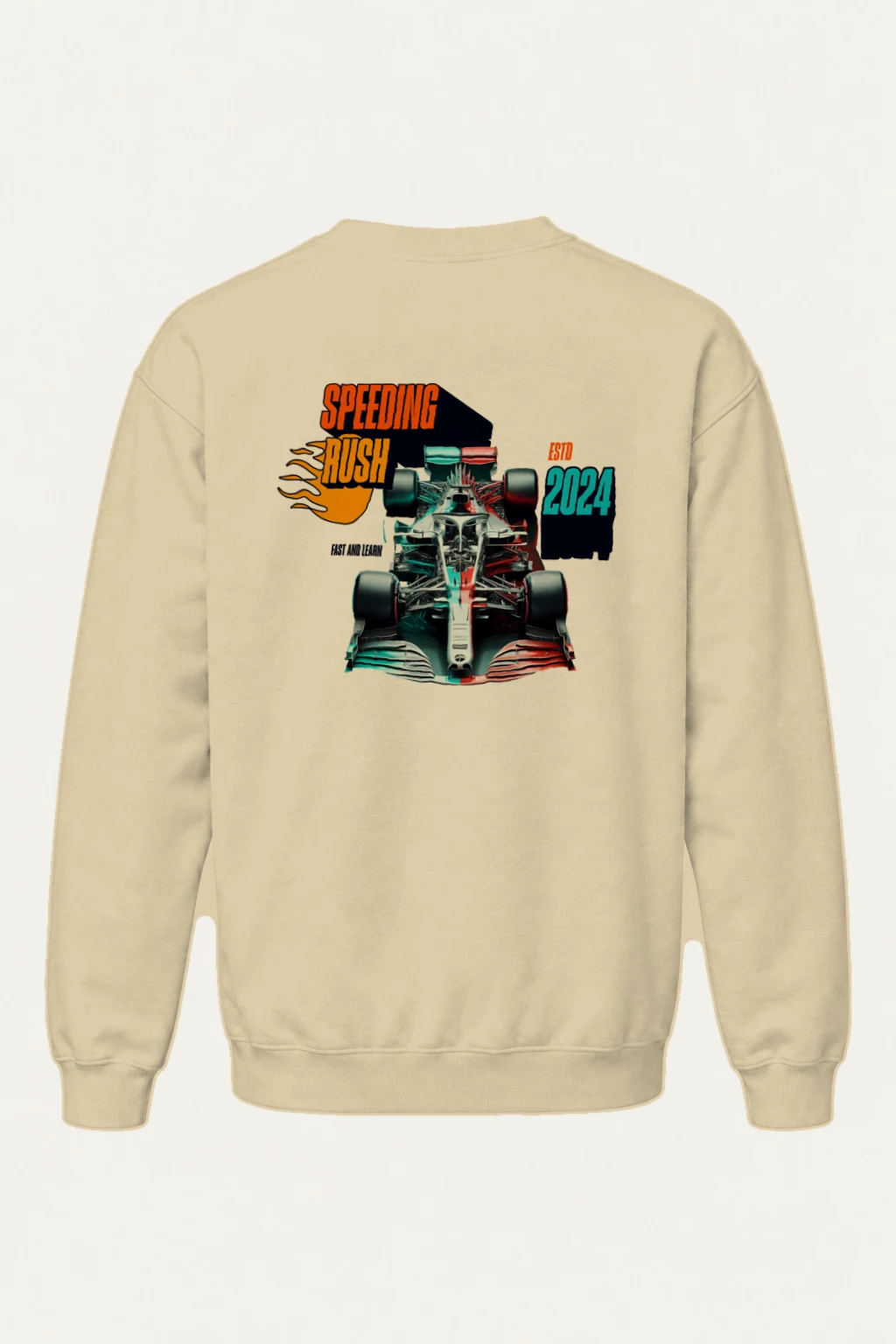 "Speeding Rush" Heavy Blend Unisex Crewneck Sweatshirt | Gildan 18000