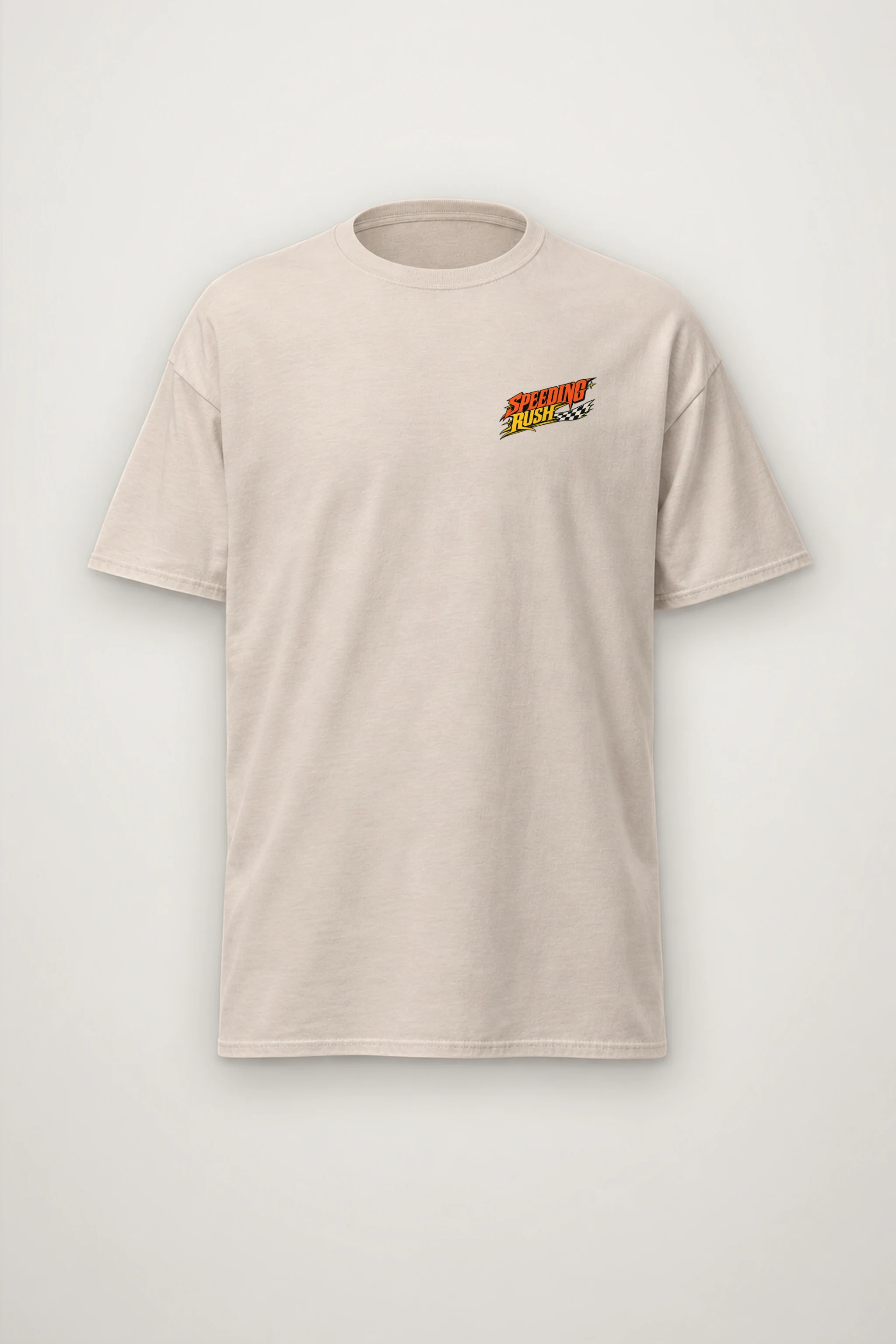 "Speeding Rush" Heavyweight Unisex Crewneck T-shirt