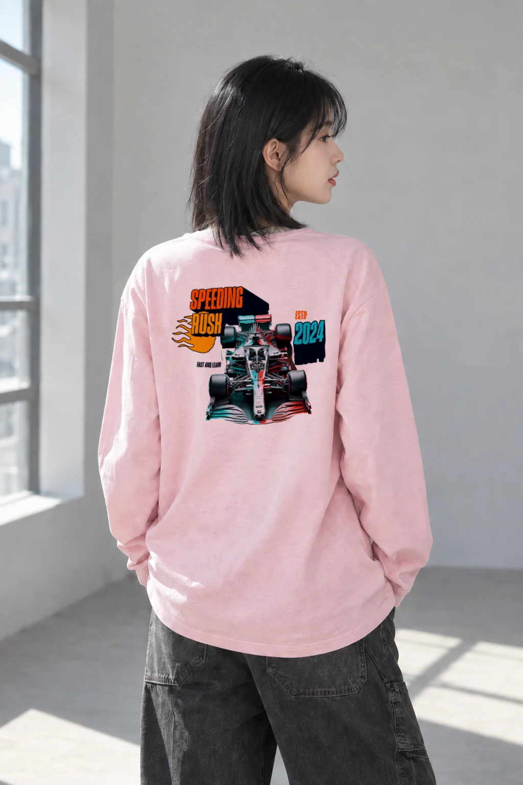 "Speeding Rush" Unisex Longsleeve T-shirt | Gildan 2400