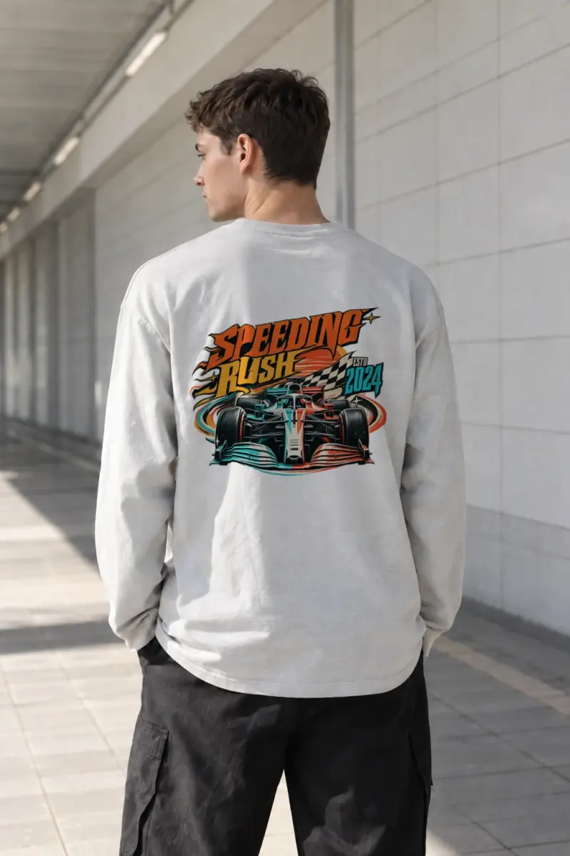 "Speeding Rush" Unisex Longsleeve T-shirt | Gildan 2400