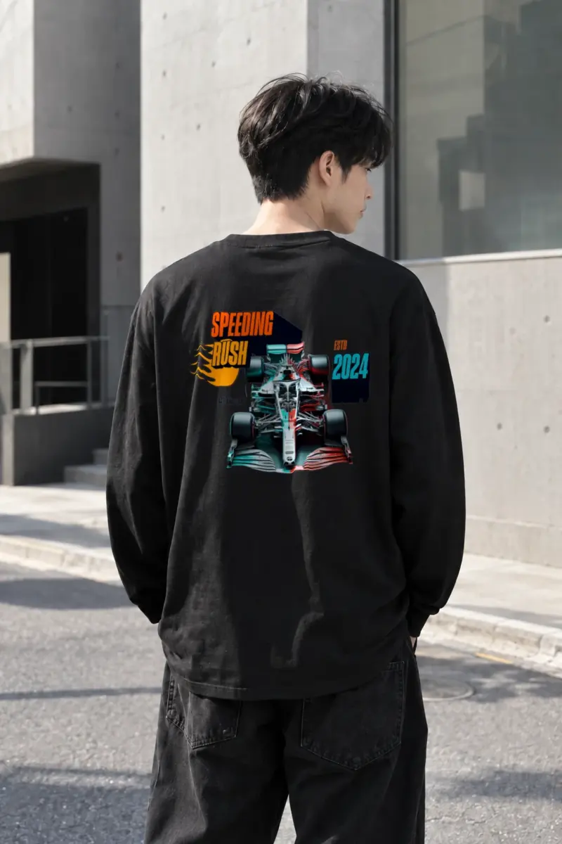 “Speeding Rush” Unisex Longsleeve T-shirt | Gildan 2400