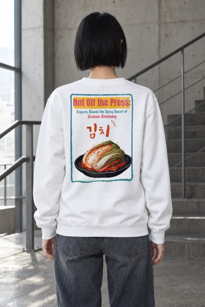 "Spicy Kimchi Anatomy" Heavy Blend Unisex Crewneck Sweatshirt | Gildan 18000