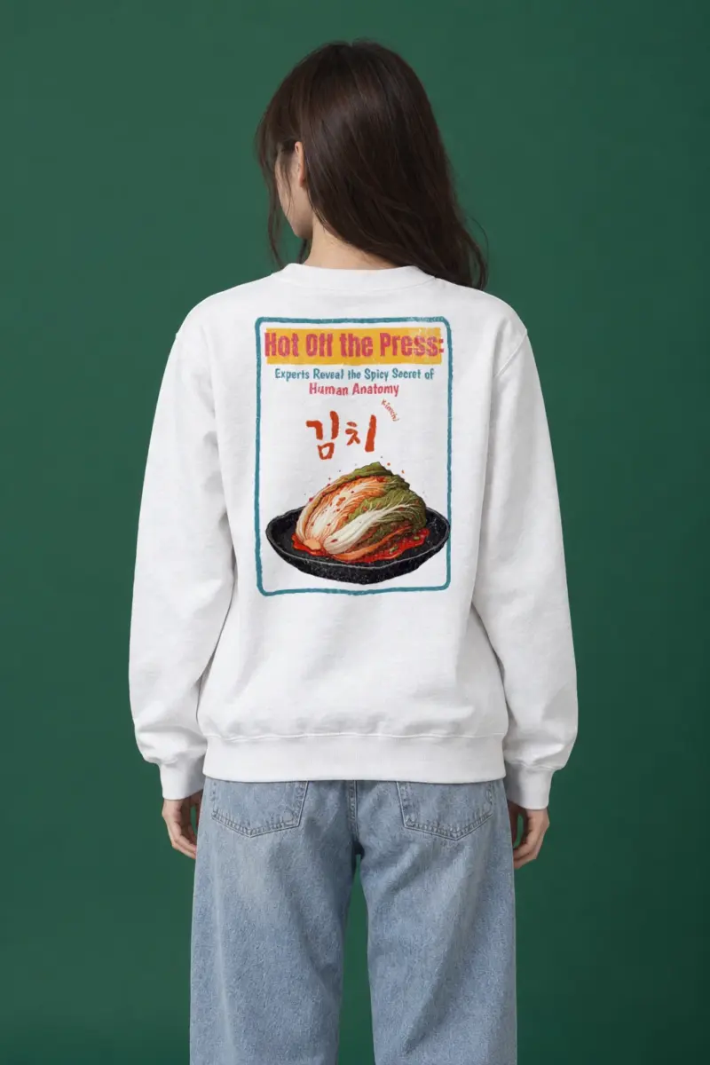 "Spicy Kimchi Anatomy" Heavy Blend Unisex Crewneck Sweatshirt | Gildan 18000