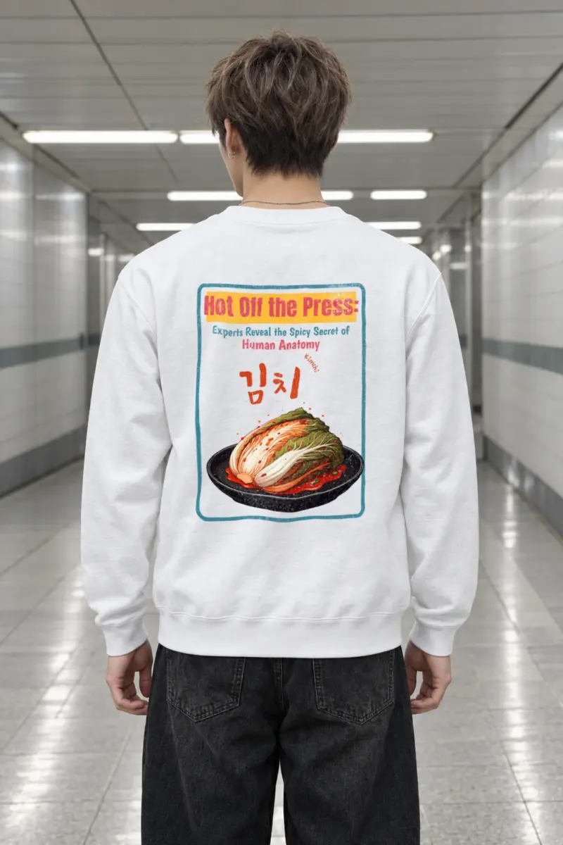 "Spicy Kimchi Anatomy" Heavy Blend Unisex Crewneck Sweatshirt