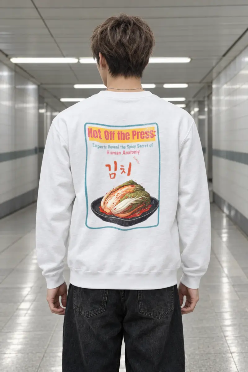 "Spicy Kimchi Anatomy" Heavy Blend Unisex Crewneck Sweatshirt