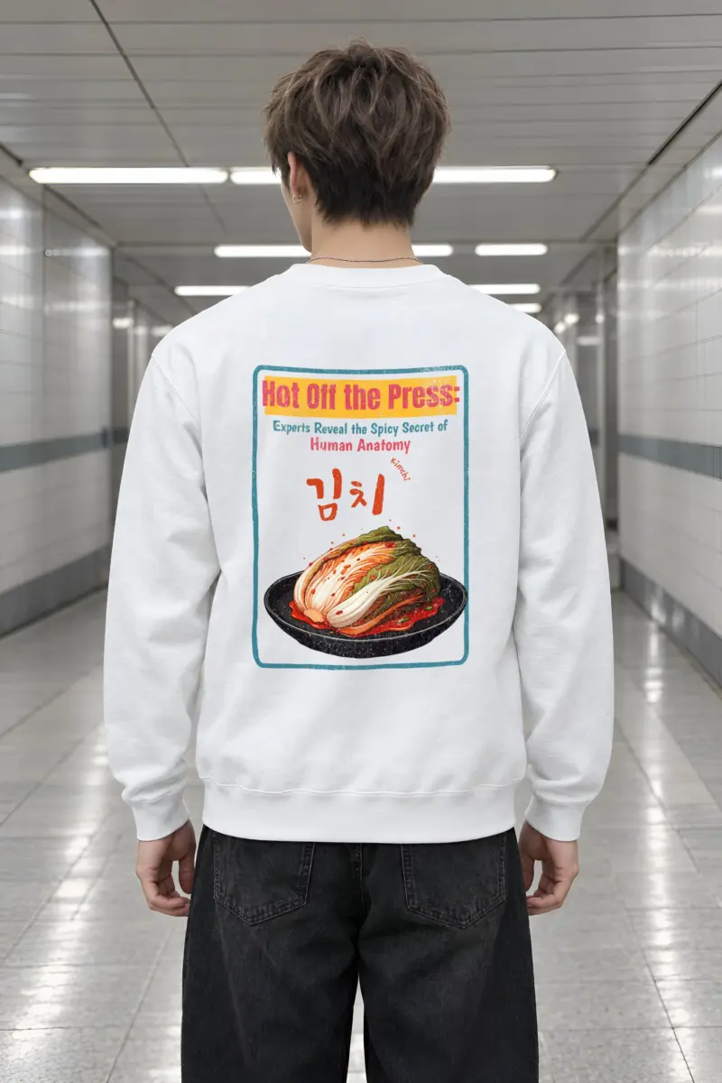 "Spicy Kimchi Anatomy" Heavy Blend Unisex Crewneck Sweatshirt