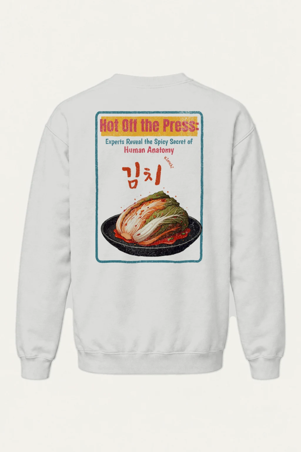 "Spicy Kimchi Anatomy" Heavy Blend Unisex Crewneck Sweatshirt | Gildan 18000