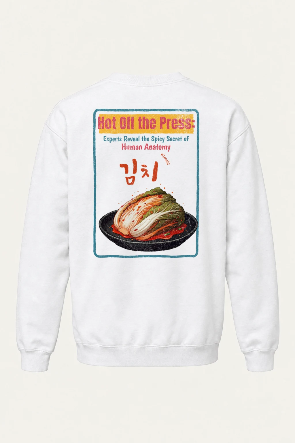 "Spicy Kimchi Anatomy" Heavy Blend Unisex Crewneck Sweatshirt | Gildan 18000