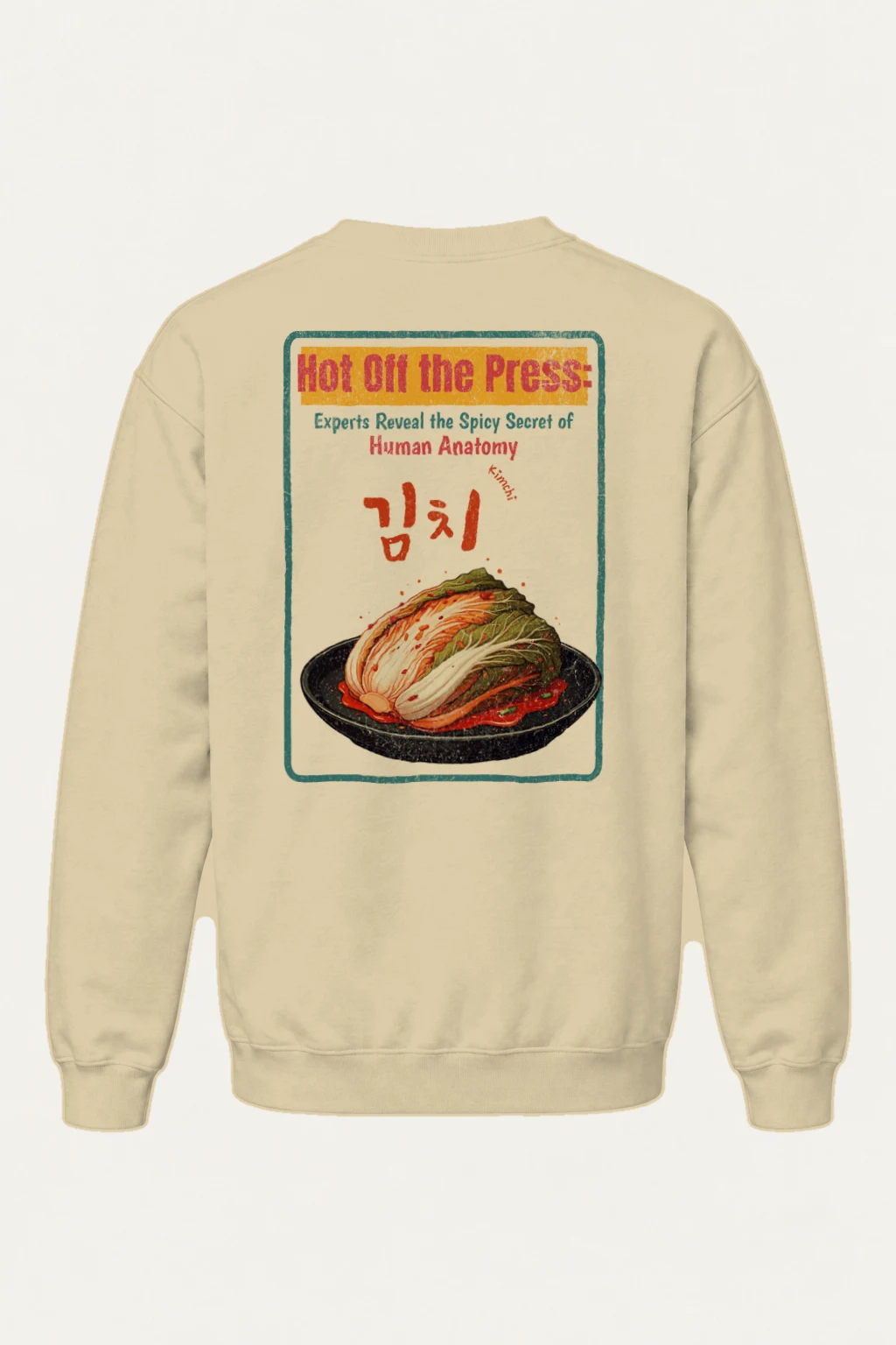 "Spicy Kimchi Anatomy" Heavy Blend Unisex Crewneck Sweatshirt | Gildan 18000
