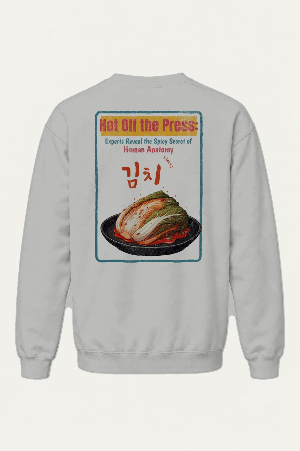 "Spicy Kimchi Anatomy" Heavy Blend Unisex Crewneck Sweatshirt | Gildan 18000