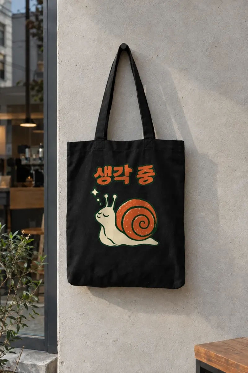 "Spiral Shell Snail" Classic Cotton Tote Bag