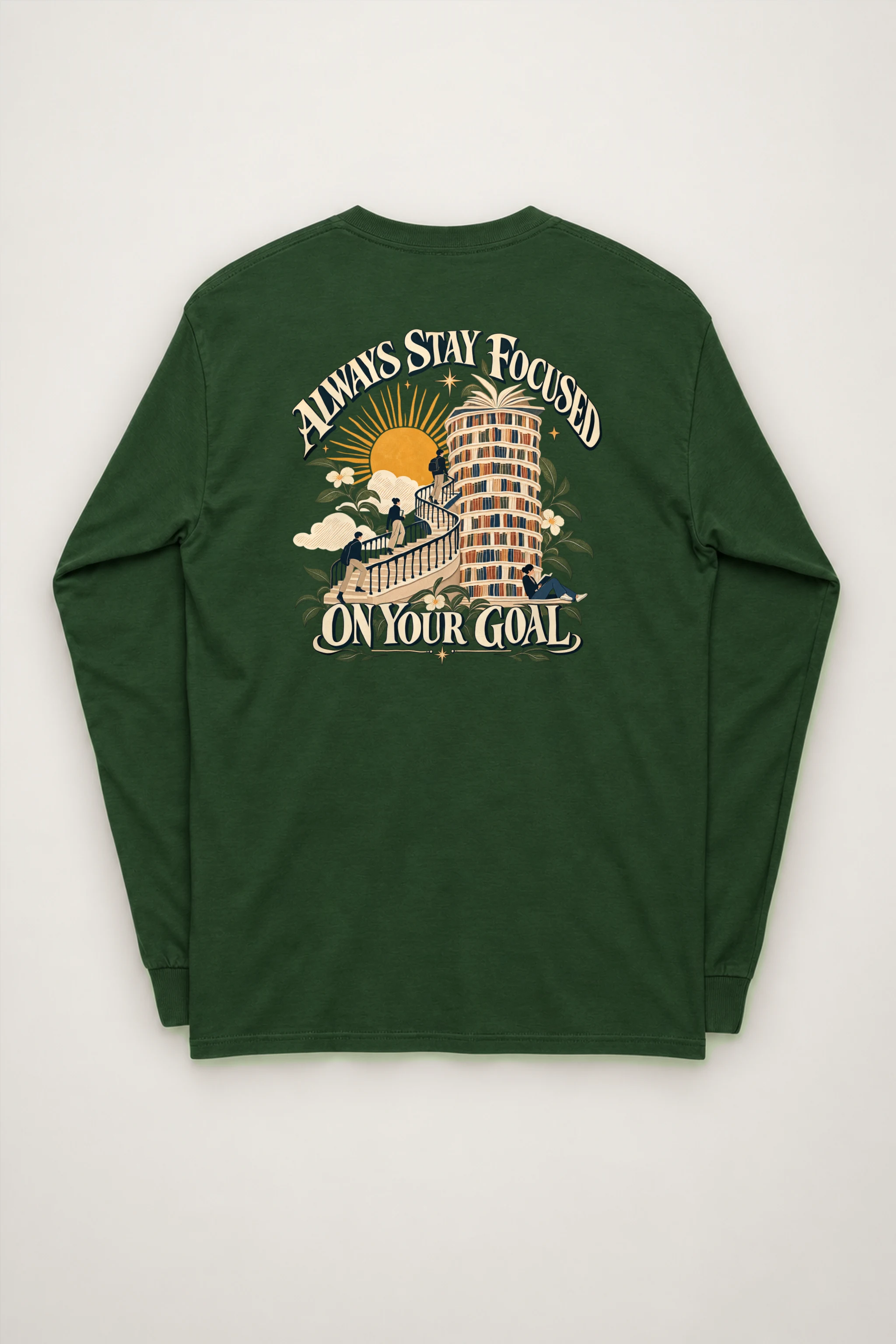 "Spiral Stair Ascent" Unisex Longsleeve T-shirt