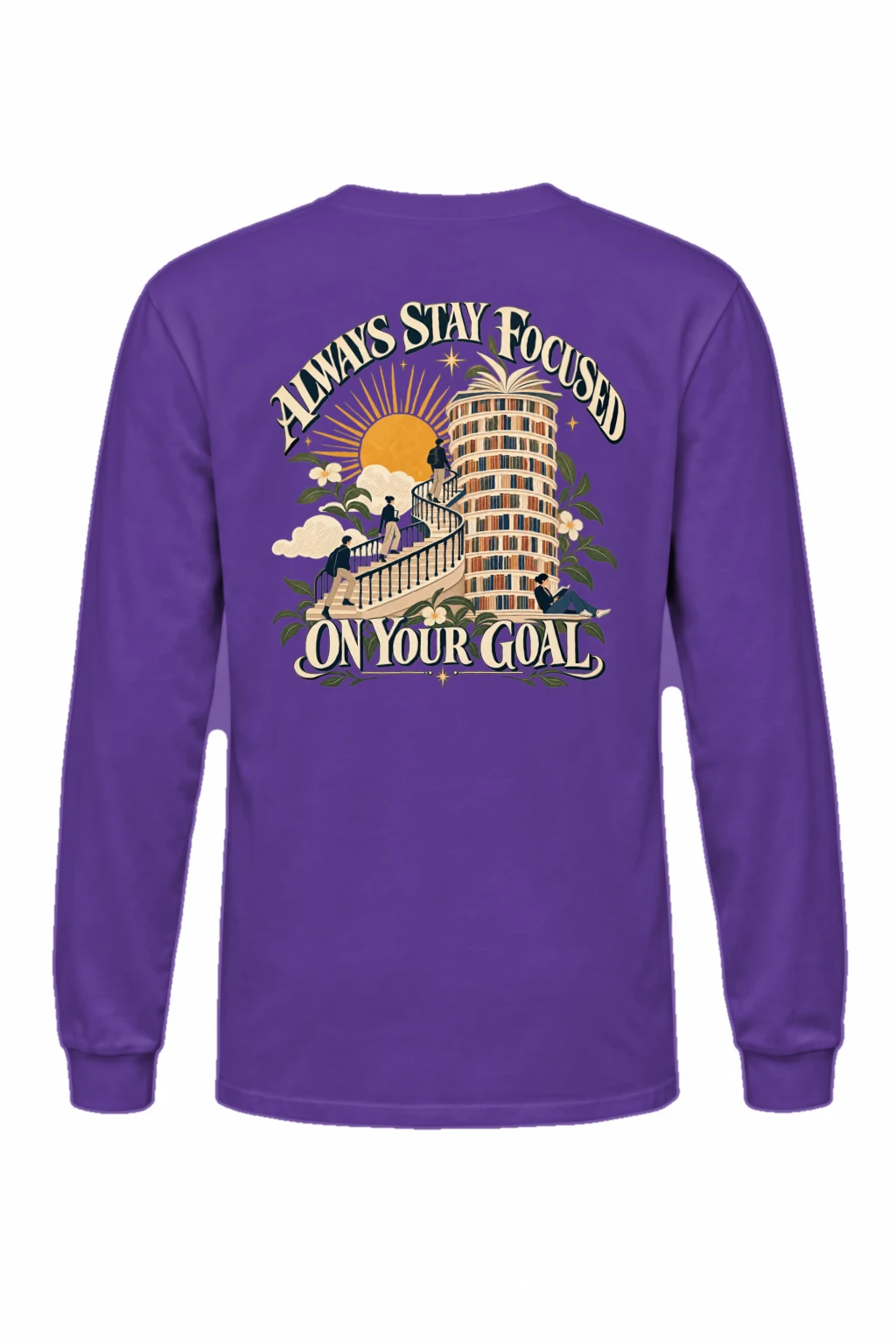 "Spiral Stair Ascent" Unisex Longsleeve T-shirt | Gildan 2400