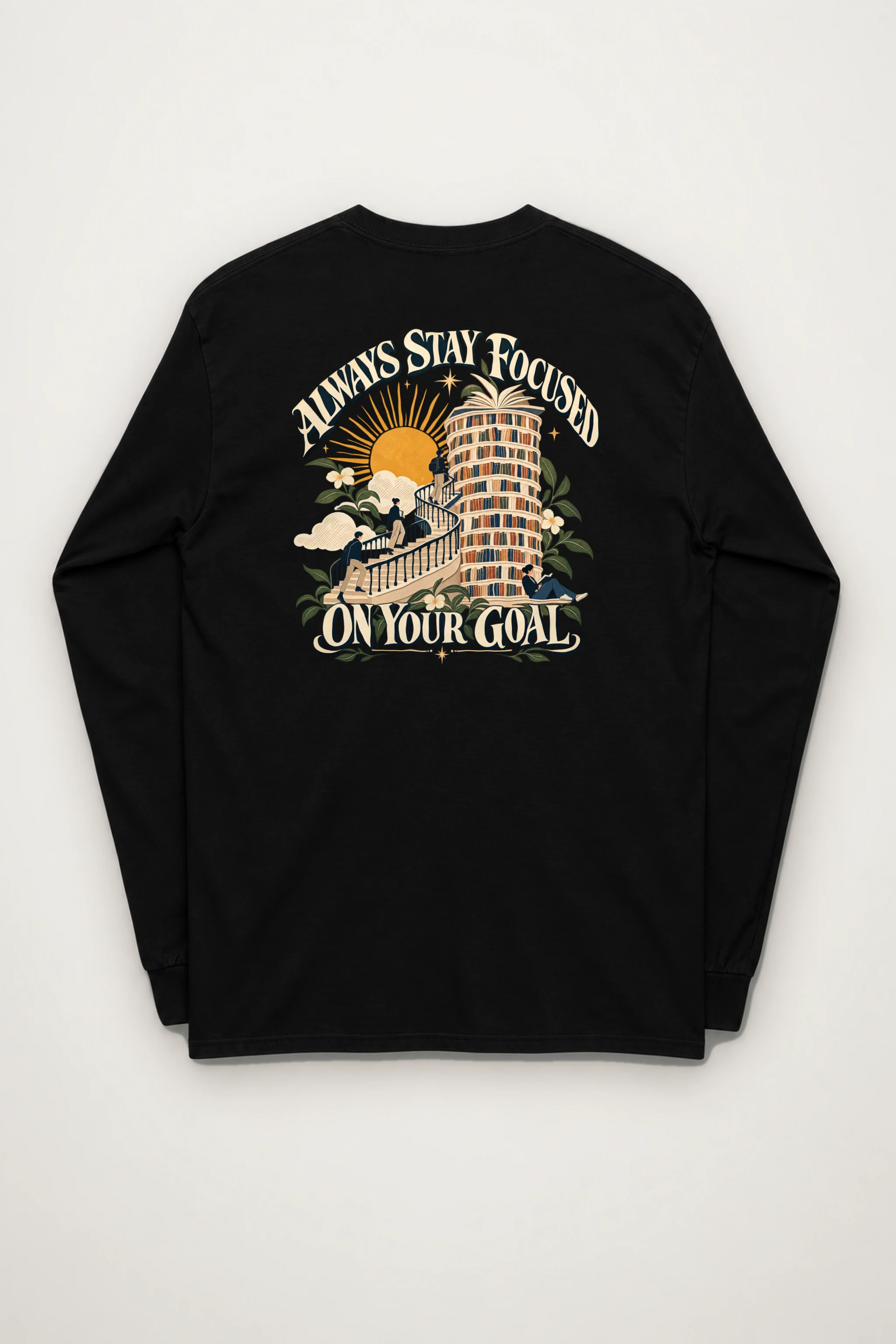 "Spiral Stair Ascent" Unisex Longsleeve T-shirt