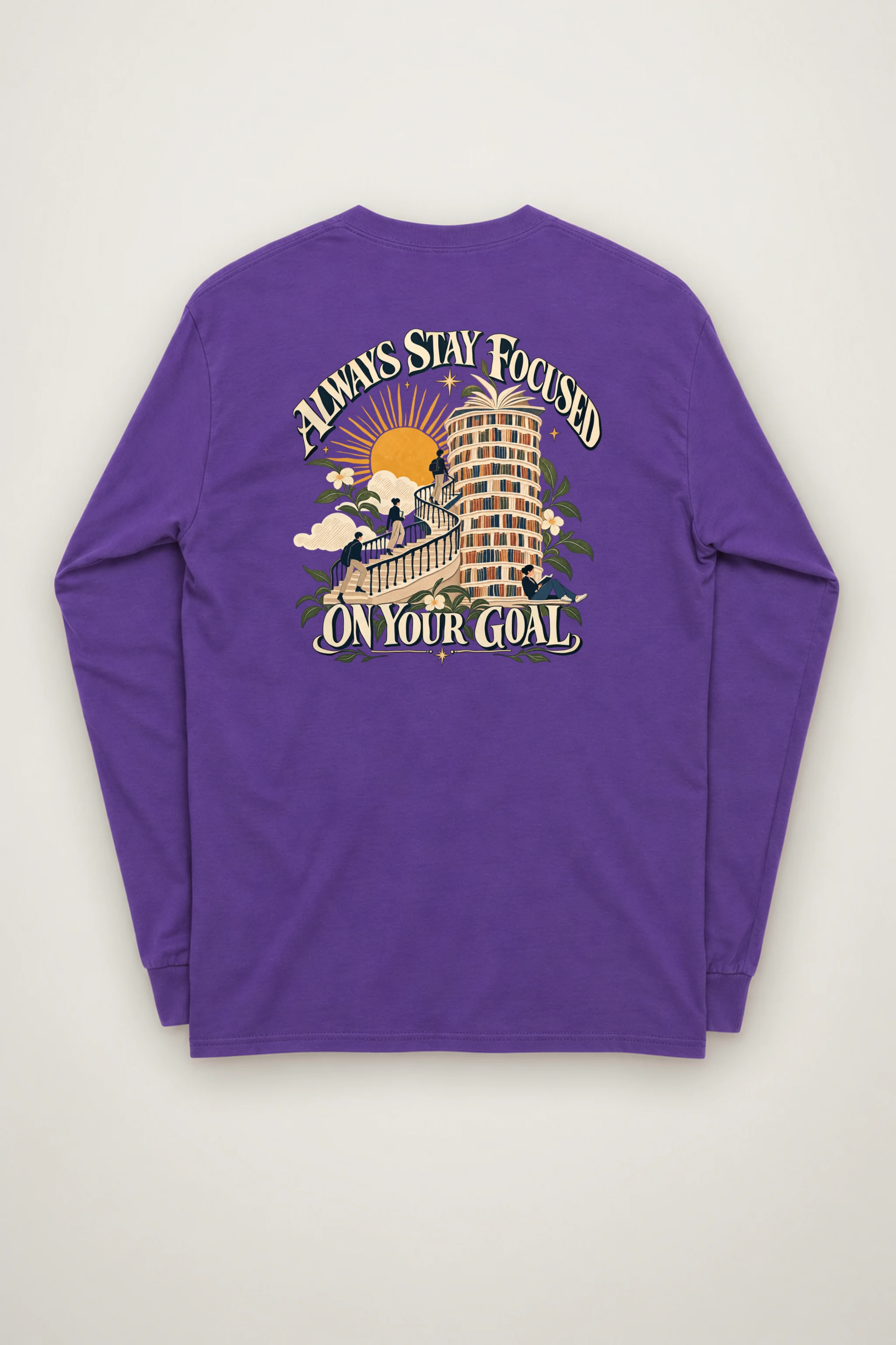"Spiral Stair Ascent" Unisex Longsleeve T-shirt