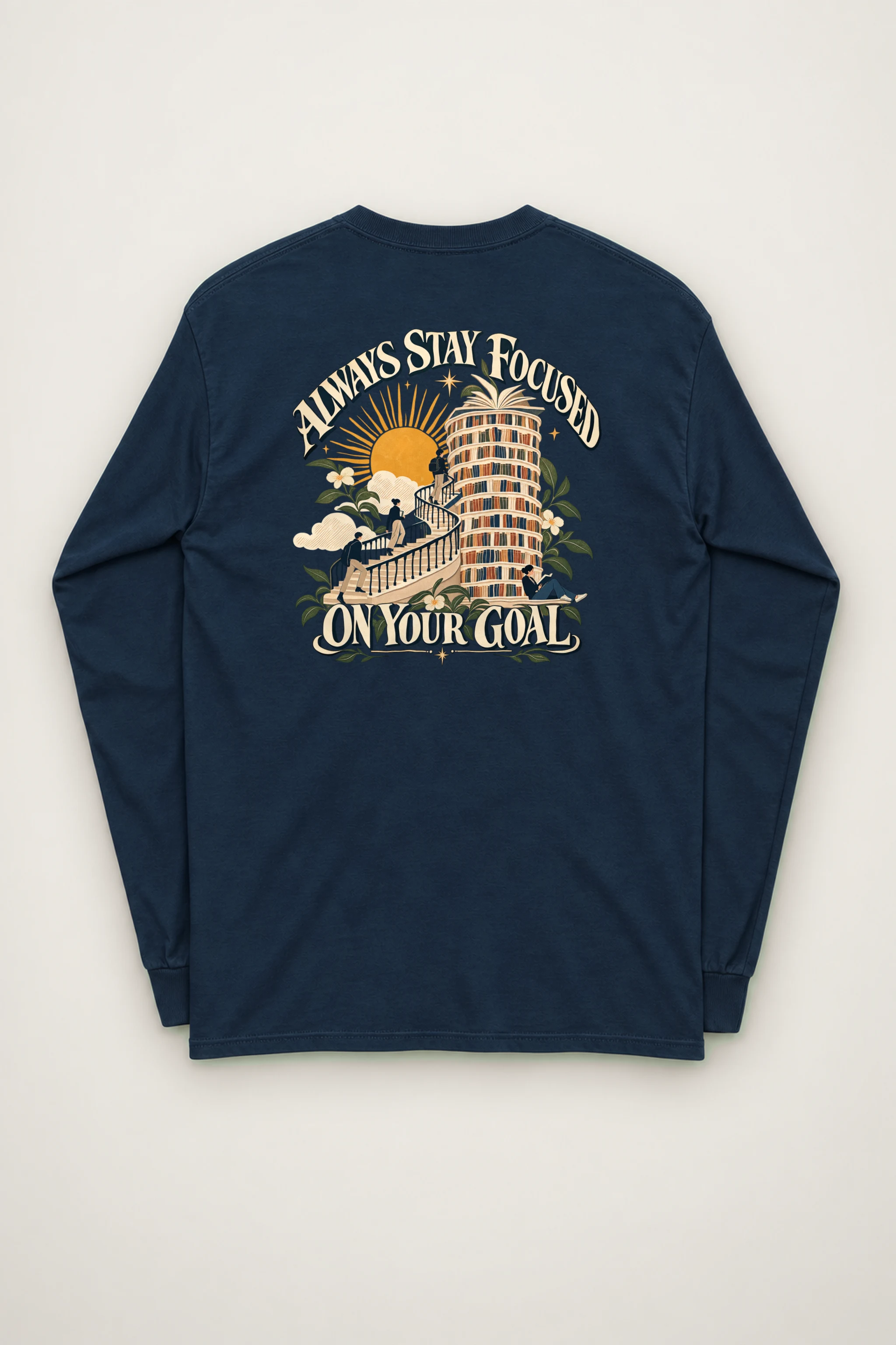 "Spiral Stair Ascent" Unisex Longsleeve T-shirt