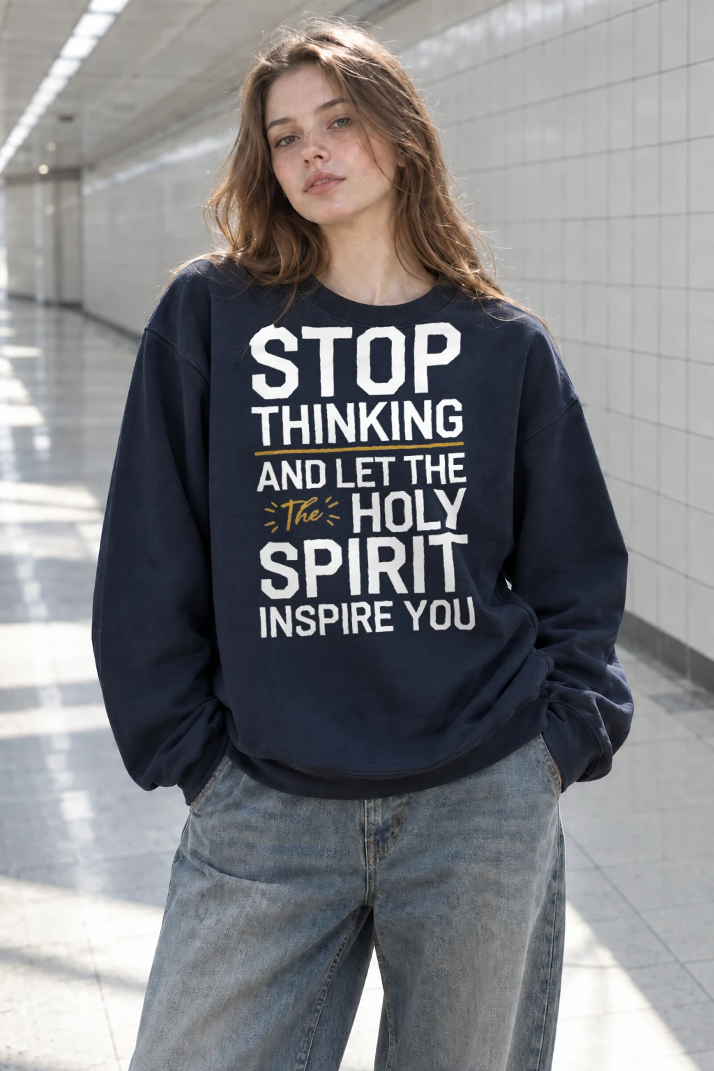 "Spirit Inspired" Heavy Blend Unisex Crewneck Sweatshirt | Gildan 18000