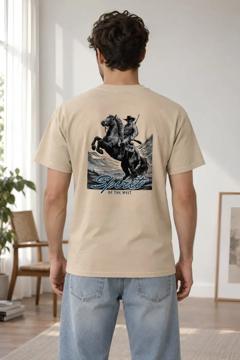 "Spirit of the West" Heavyweight Unisex Crewneck T-shirt