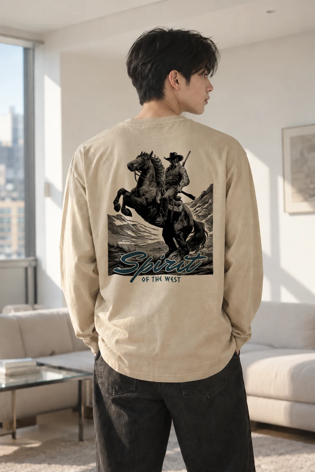 "Spirit of the West" Unisex Longsleeve T-shirt | Gildan 2400