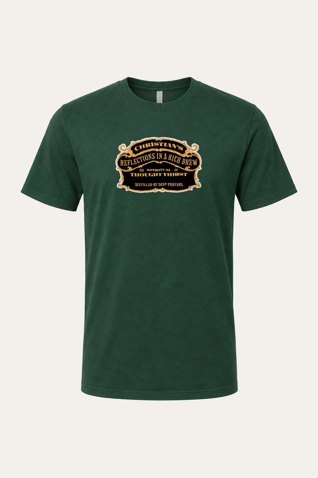 "Spiritual Thought Thirst" Heavyweight Unisex Crewneck T-shirt | Gildan 5000