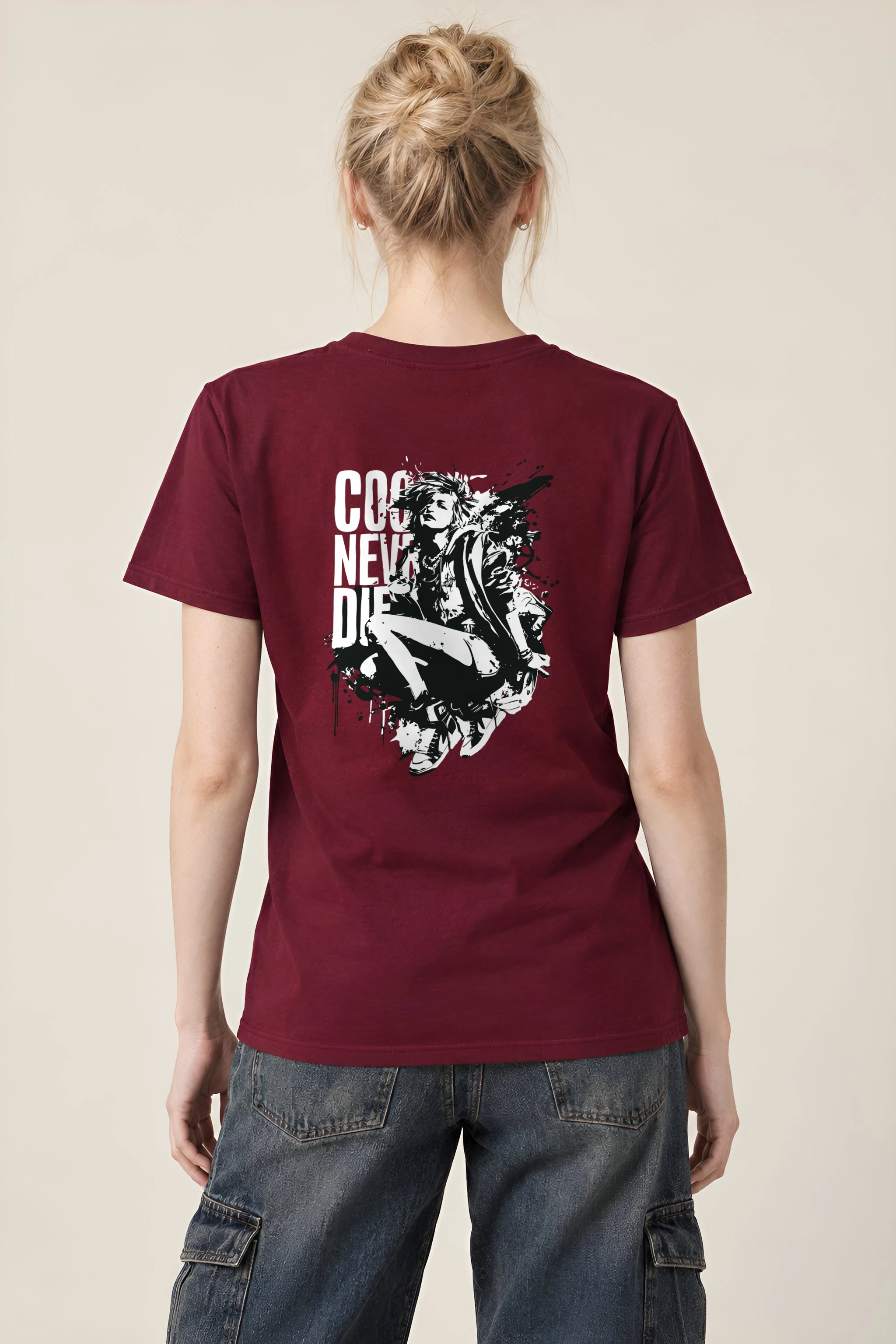 "Splatter Seat" Heavyweight Unisex Crewneck T-shirt