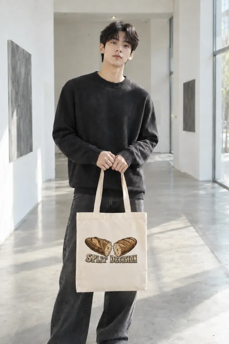 “Split Decision” Classic Cotton Tote Bag