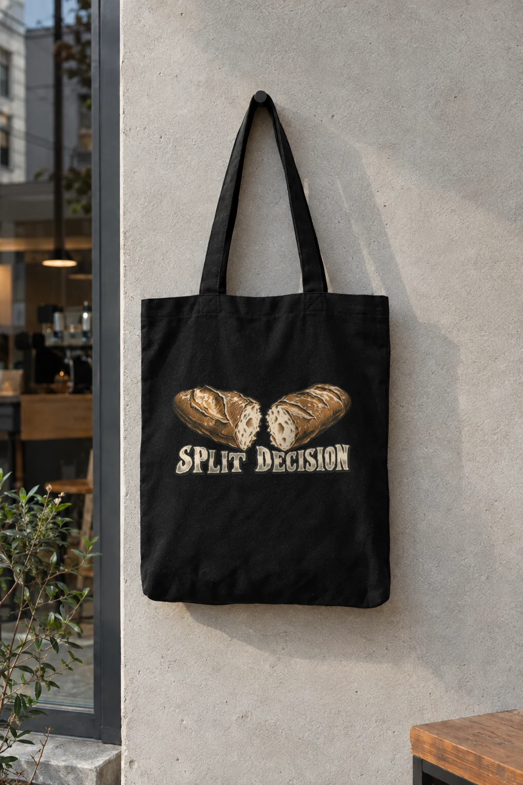 "Split Decision" Classic Cotton Tote Bag