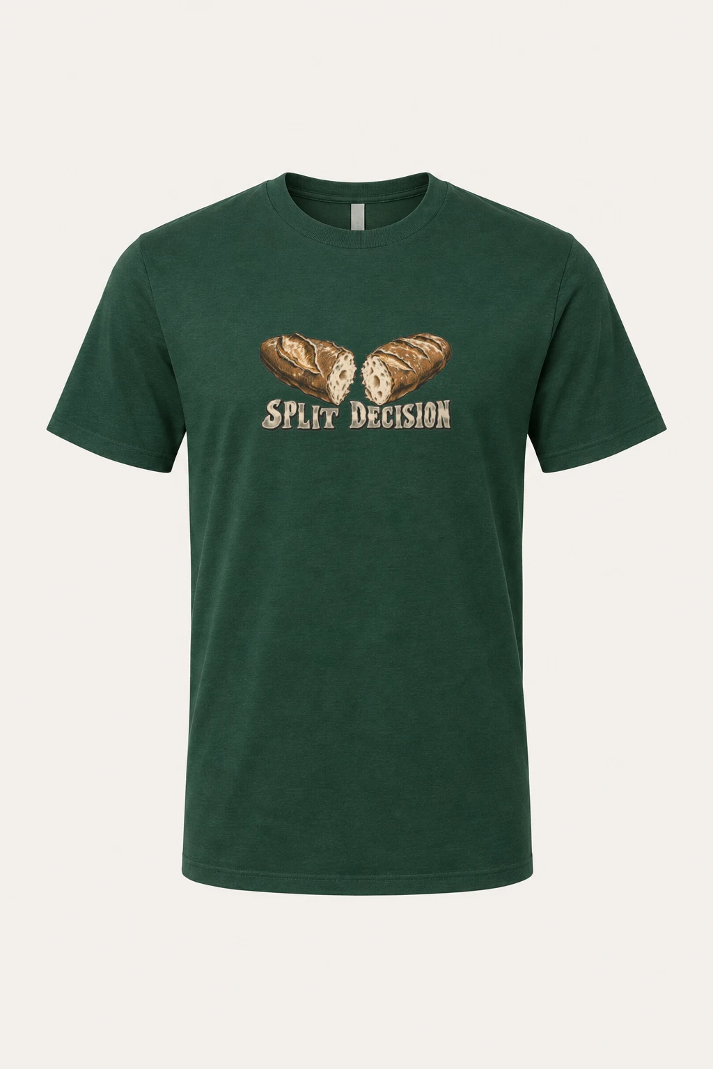 "Split Decision" Heavyweight Unisex Crewneck T-shirt | Gildan 5000