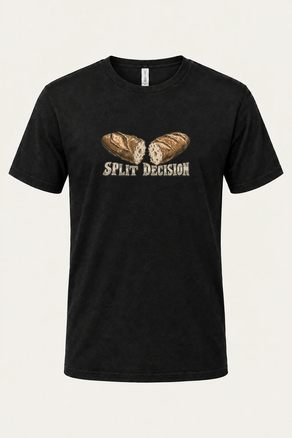 "Split Decision" Heavyweight Unisex Crewneck T-shirt | Gildan 5000