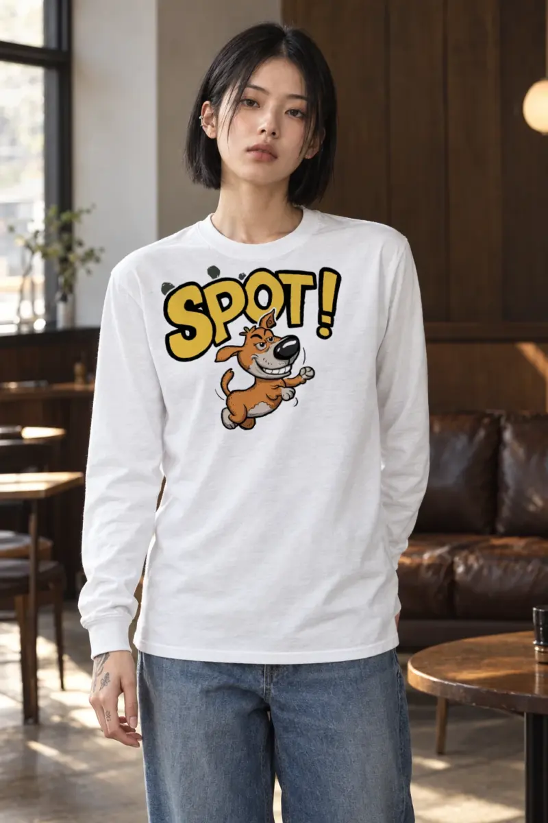 "Spot Dog Run" Unisex Longsleeve T-shirt