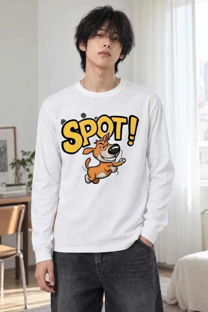 "Spot Dog Run" Unisex Longsleeve T-shirt