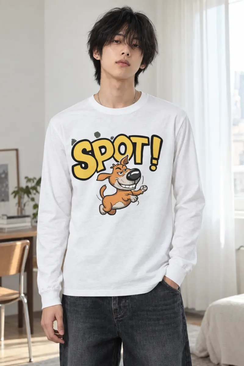 "Spot Dog Run" Unisex Longsleeve T-shirt