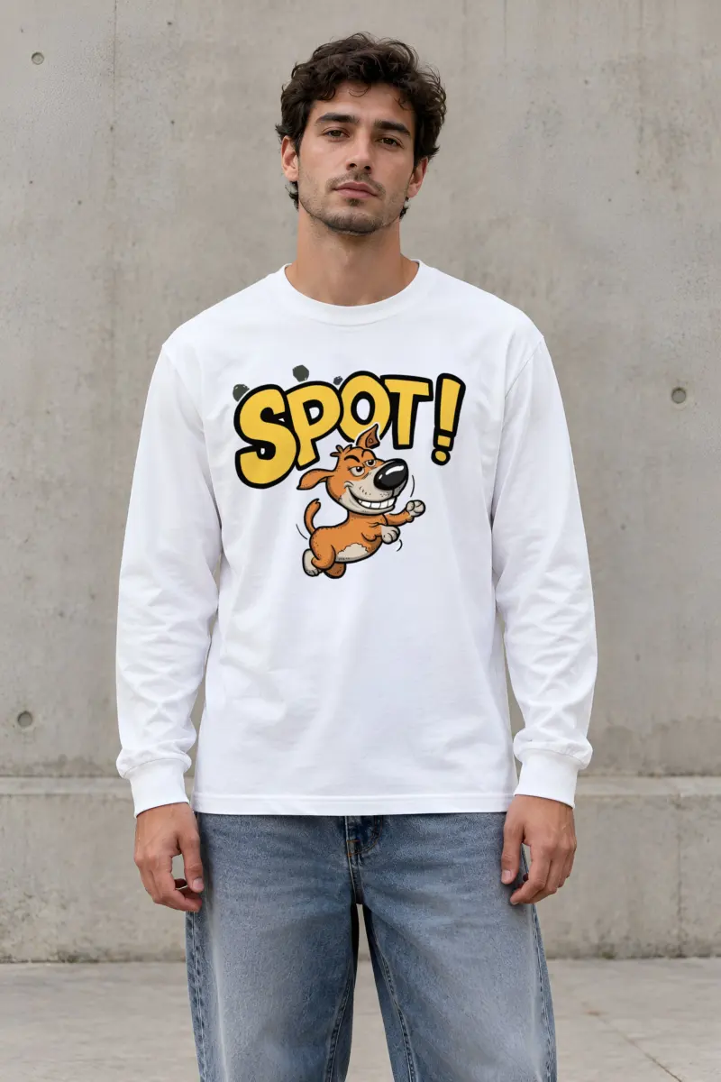 "Spot Dog Run" Unisex Longsleeve T-shirt