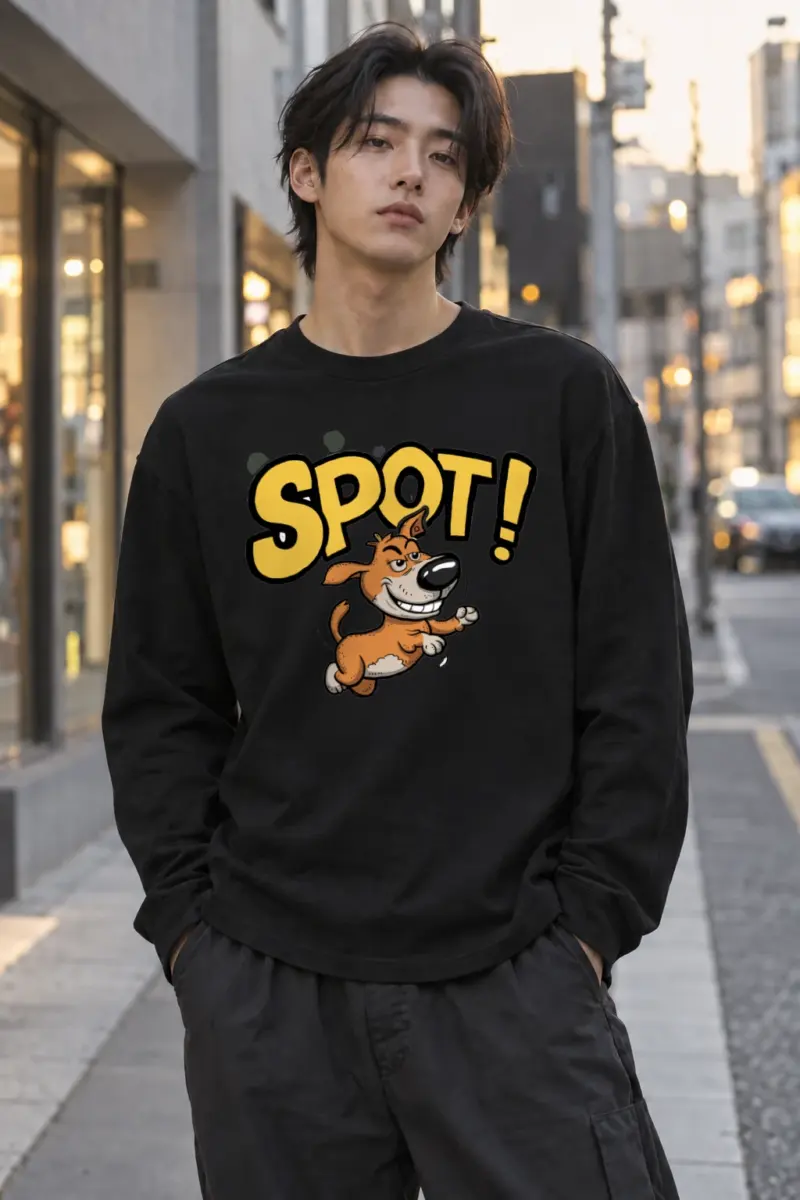 "Spot Dog Run" Unisex Longsleeve T-shirt | Gildan 2400