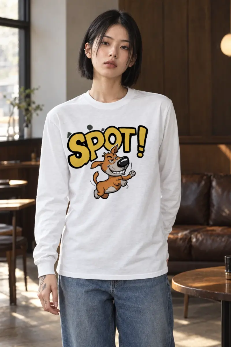 "Spot Dog Run" Unisex Longsleeve T-shirt