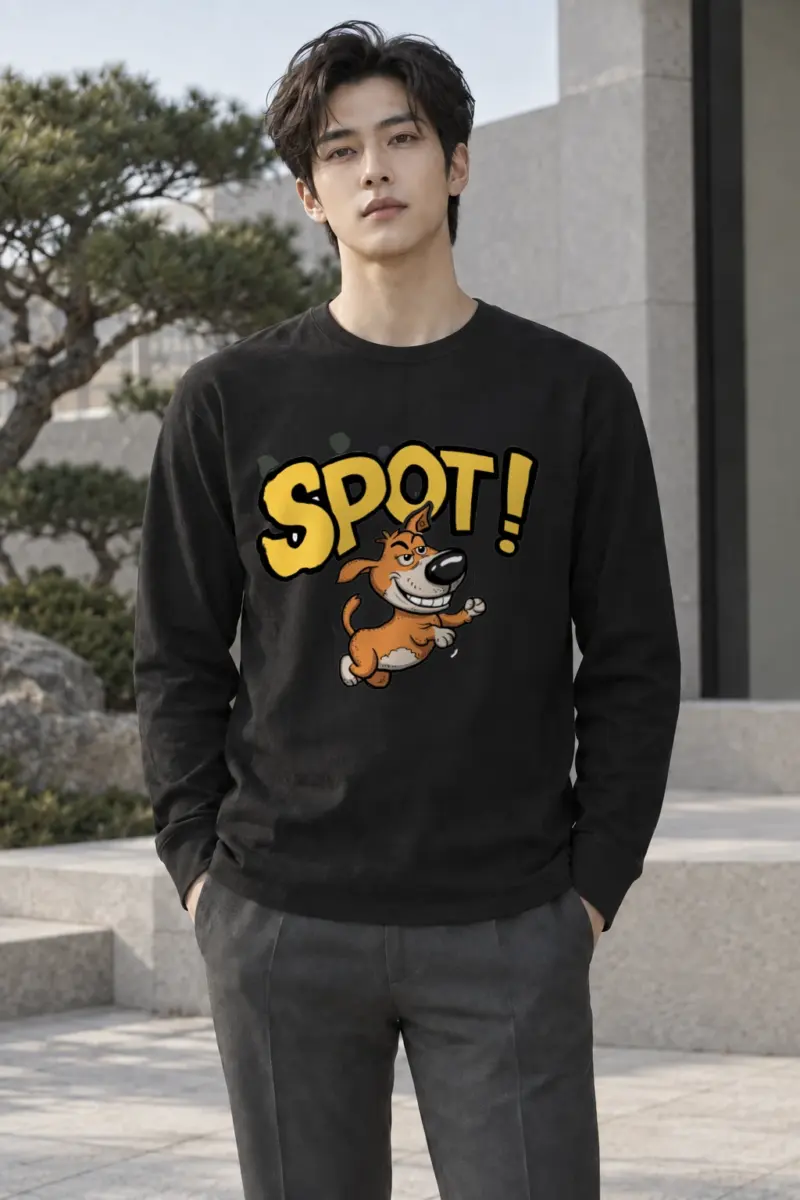 "Spot Dog Run" Unisex Longsleeve T-shirt | Gildan 2400