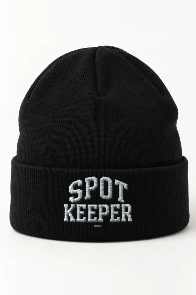 "Spot Keeper" Cuffed Beanie · Embroidered