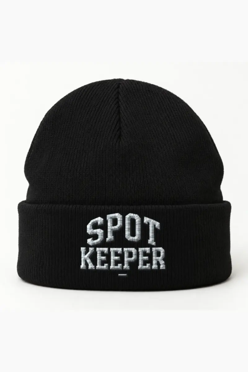 "Spot Keeper" Cuffed Beanie · Embroidered